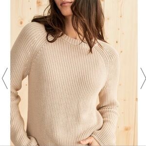 Jenni Kayne beige 100% cotton sweater